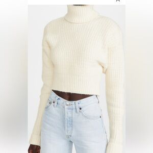 For Love & Lemons - Madeline Turtleneck Crop Sweater
